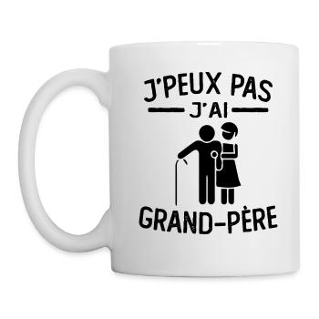 je peux pas j'ai grand père humour papy - Mug blanc - blanc - Gauche