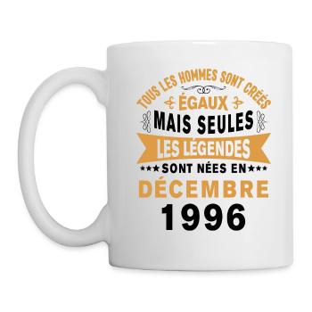 Les légendes sont nées en Décembre 1996 Cadeau - Mug blanc - blanc - Gauche