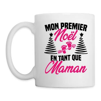 Mon Premier Noël en Tant que Maman - Mug blanc - blanc - Gauche