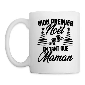 Mon Premier Noël en Tant que Maman - Mug blanc - blanc - Gauche