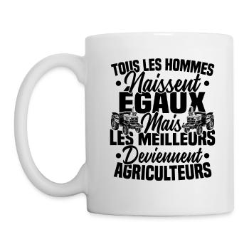 Humour Agricole Meilleur Agriculteur Homme - Mug blanc - blanc - Gauche