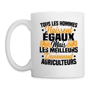 Humour Agricole Meilleur Agriculteur Homme - Mug blanc - blanc - Gauche