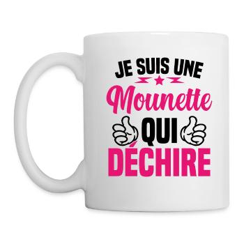 Cadeau Mounette Je suis une Mounette qui Déchire - Mug blanc - blanc - Gauche