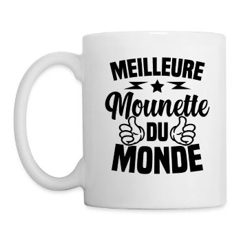 Fête des Mères Meilleure Mounette du Monde - Mug blanc - blanc - Gauche