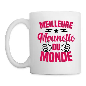 Fête des Mères Meilleure Mounette du Monde - Mug blanc - blanc - Gauche