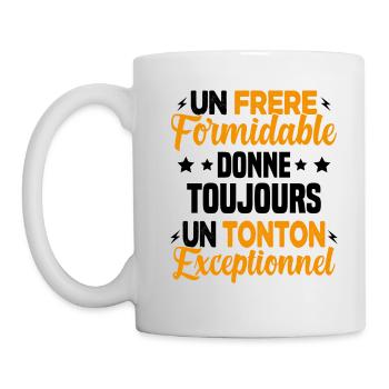 Cadeau pour Frère / Oncle - Un Tonton Exceptionnel - Mug blanc - blanc - Gauche