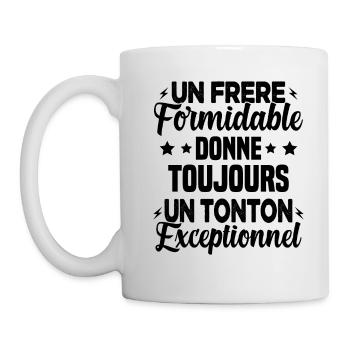 Cadeau pour Frère / Oncle - Un Tonton Exceptionnel - Mug blanc - blanc - Gauche
