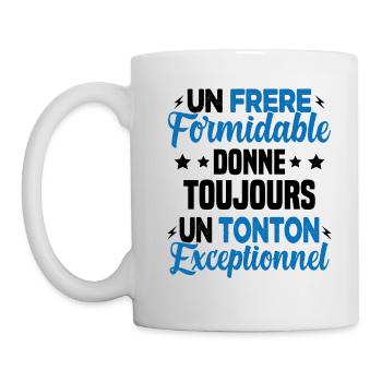 Cadeau pour Frère / Oncle - Un Tonton Exceptionnel - Mug blanc - blanc - Gauche