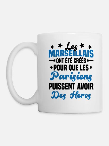 Les marseillais ont été créés pour les parisiens - Mug blanc - blanc