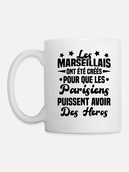 Les marseillais ont été créés pour les parisiens - Mug blanc - blanc