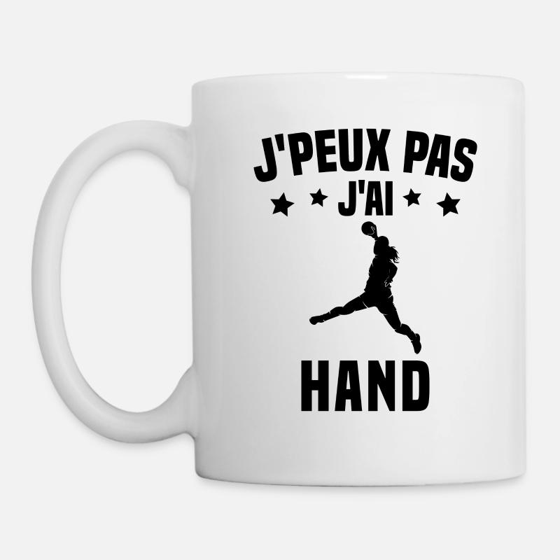 Je peux pas j'ai handball - Mug blanc - blanc