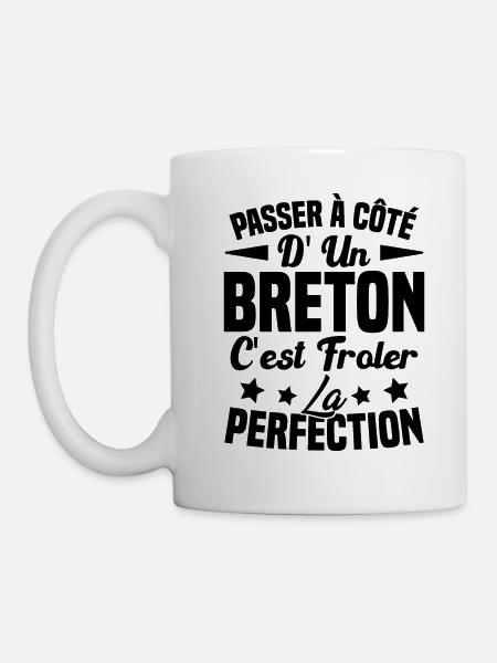 Breton Perfection - Cadeau Humour Breton - Mug blanc - blanc
