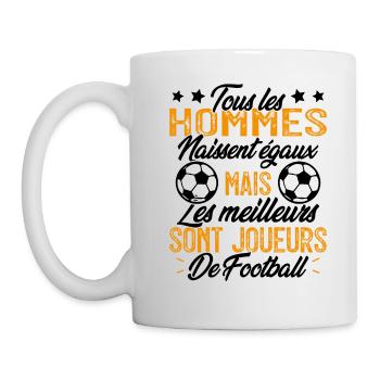 les hommes sont les meilleurs joueurs de football - Mug blanc - blanc - Gauche