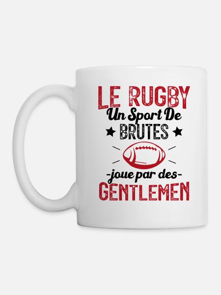 Cadeau Pour Joueur De Rugby - Mug blanc - blanc