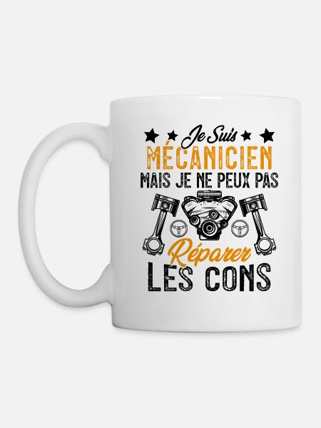 Je Suis Mécanicien Mais Mécano Garage Homme Cadeau - Mug blanc - blanc