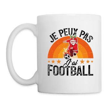 Je Peux Pas J'ai Foot cadeau de noël - Mug blanc - blanc - Gauche