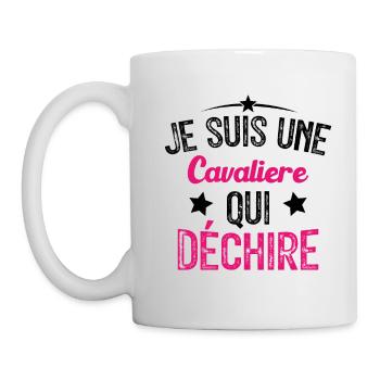 Je suis une Cavalière Qui Déchire - Mug blanc - blanc - Gauche