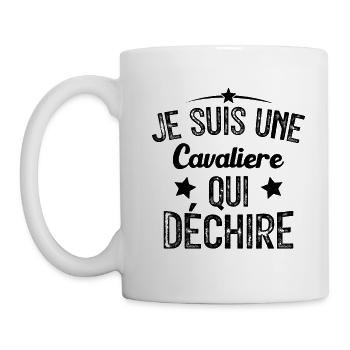 Je suis une Cavalière Qui Déchire - Mug blanc - blanc - Gauche