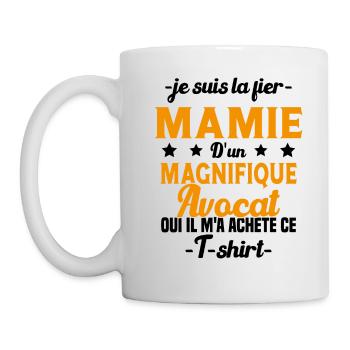 Mamie d'un magnifique Avocat Humour Cadeau - Mug blanc - blanc - Gauche