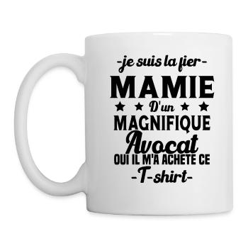 Mamie d'un magnifique Avocat Humour Cadeau - Mug blanc - blanc - Gauche
