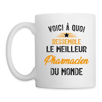 Voici à quoi ressemble le meilleur Pharmacien - Mug blanc - blanc - Gauche