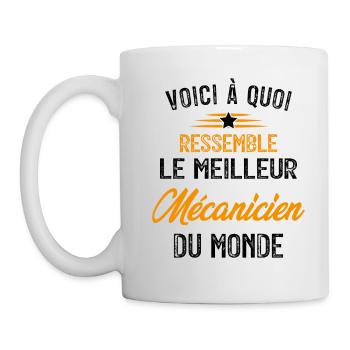 Voici à quoi ressemble le meilleur Mécanicien - Mug blanc - blanc - Gauche