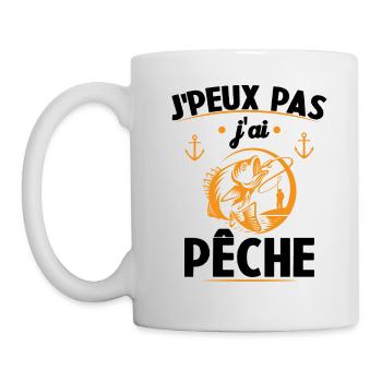 Je Peux Pas J'ai Pêche - Mug blanc - blanc - Gauche
