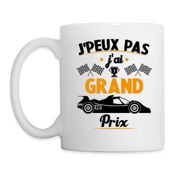 Je peux pas j'ai Grand Prix - Mug blanc - blanc - Gauche