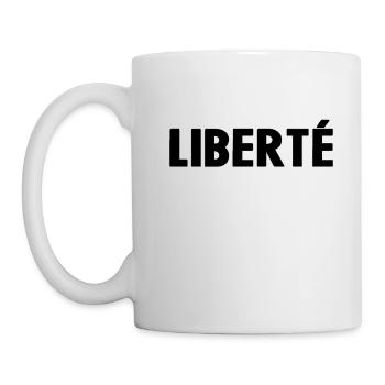 Liberté - Mug blanc - blanc - Gauche