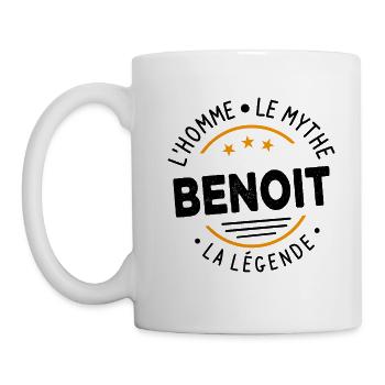 Benoît L'Homme Le Mythe La Légende - Mug blanc - blanc - Gauche