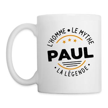 Paul L'Homme Le Mythe La Légende - Mug blanc - blanc - Gauche