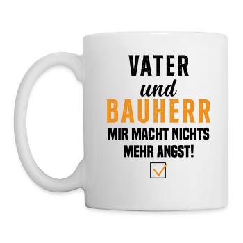 Papa et promoteur Rien ne me fait plus peur - Mug blanc - blanc - Gauche