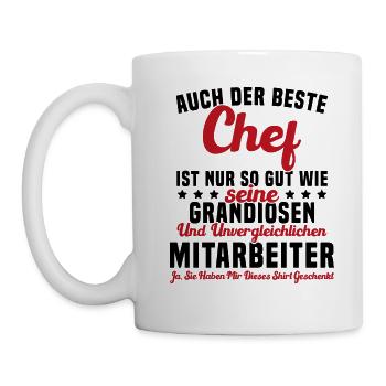 Meilleur chef Aussi bon que Grandiose chef - Mug blanc - blanc - Gauche