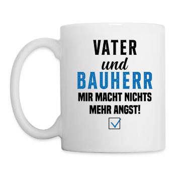 Papa et promoteur Rien ne me fait plus peur - Mug blanc - blanc - Gauche