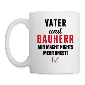 Papa et promoteur Rien ne me fait plus peur - Mug blanc - blanc - Gauche