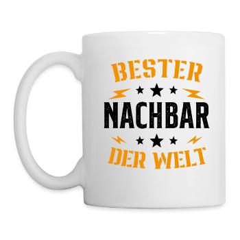 Meilleur Voisin Du Monde Humour Cadeau - Mug blanc - blanc - Gauche