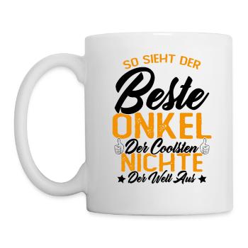 So sieht der beste Onkel der Welt aus - Tasse - Weiß - Links