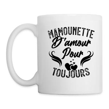 Femme Mamounette D'amour Cadeau Fête Des Mamie - Mug blanc - blanc - Gauche