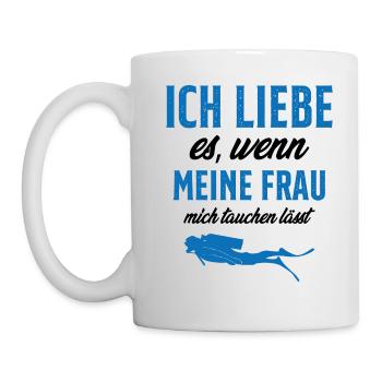 tauchen gehen lässt - Tasse - Weiß - Links