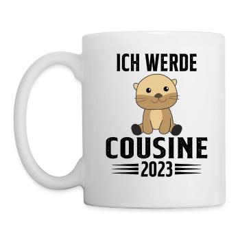 Ich werde Cousin 2023 - Mug blanc - blanc - Gauche