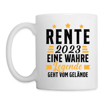 La légende prend sa retraite Cadeau retraité 2023 - Mug blanc - blanc - Gauche
