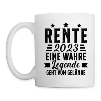 La légende prend sa retraite Cadeau retraité 2023 - Mug blanc - blanc - Gauche
