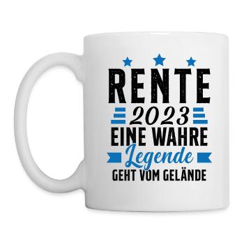 La légende prend sa retraite Cadeau retraité 2023 - Mug blanc - blanc - Gauche