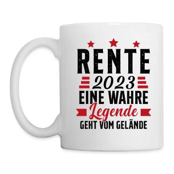 La légende prend sa retraite Cadeau retraité 2023 - Mug blanc - blanc - Gauche