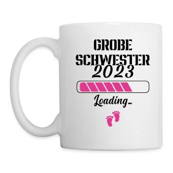 Annoncer une grossesse Grande sœur 2023 - Mug blanc - blanc - Gauche