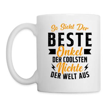 So sieht der beste Onkel der Welt aus - Tasse - Weiß - Links
