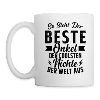 So sieht der beste Onkel der Welt aus - Tasse - Weiß - Links