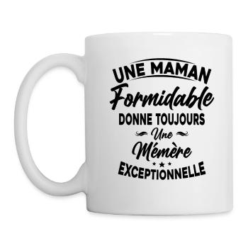 Maman formidable donne Mémère Exceptionnelle - Mug blanc - blanc - Gauche