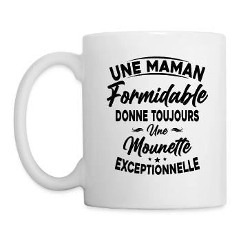 Maman formidable donne Mounette Exceptionnelle - Mug blanc - blanc - Gauche