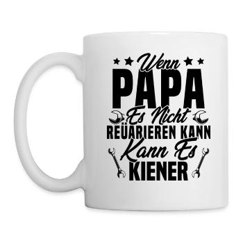 Si papa ne peut pas le réparer personne ne peut - Mug blanc - blanc - Gauche